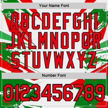 Charger l'image dans la galerie, Custom White Fire Red Green-Black Portugal Geometric Performance T-Shirt