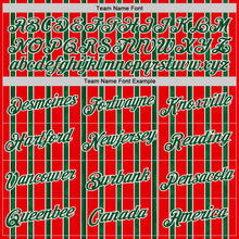 Charger l'image dans la galerie, Custom Red Green-White Portugal Stripe Performance T-Shirt