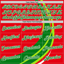 Load image into Gallery viewer, Custom Red Grass Green-White Portugal Stripe Color Block Performance T-Shirt