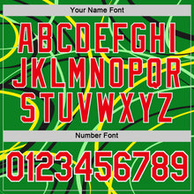 Загрузить изображение в средство просмотра галереи, Custom Green Fire Red Yellow Black-White Portugal Curve Performance T-Shirt