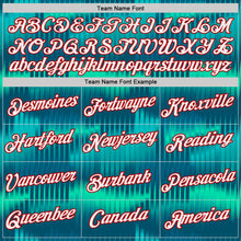 Load image into Gallery viewer, Custom Blue White-Red Uzbekistan Gradient Wave Performance T-Shirt