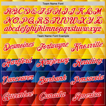 Загрузить изображение в средство просмотра галереи, Custom Yellow Red Blue-White Colombia Geometric Performance T-Shirt
