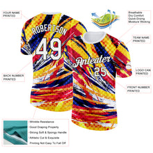 Charger l'image dans la galerie, Custom White Yellow Red Blue-Black Colombia Splash Performance T-Shirt