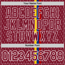 Charger l'image dans la galerie, Custom Crimson Yellow Blue-White Colombia Geometric And Stripe Performance T-Shirt