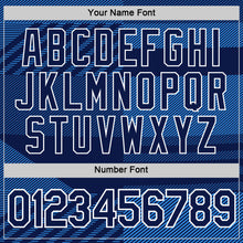 Charger l'image dans la galerie, Custom Navy White-Blue Scotland Plaid Performance T-Shirt