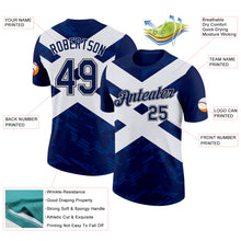 Charger l'image dans la galerie, Custom Navy White Black-US Navy Blue Scotland Flag Performance T-Shirt