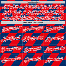 Load image into Gallery viewer, Custom US Navy Blue Fire Red-White Croatia Rhombus Performance T-Shirt