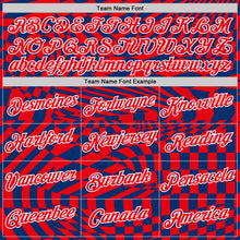 Load image into Gallery viewer, Custom US Navy Blue Fire Red-White Croatia Plaid Performance T-Shirt