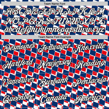 Charger l'image dans la galerie, Custom White Black Red-Blue Croatia Plaid Performance T-Shirt