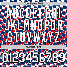 Charger l'image dans la galerie, Custom White Black Red-Blue Croatia Plaid Performance T-Shirt