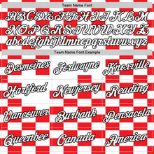 Charger l'image dans la galerie, Custom White Black-Red Croatia Plaid Performance T-Shirt