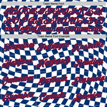 Charger l'image dans la galerie, Custom White US Navy Blue Fire Red-Blue Croatia Plaid Performance T-Shirt