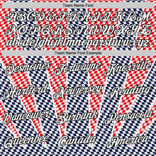 Charger l'image dans la galerie, Custom White Black Red-Navy Croatia Plaid Performance T-Shirt