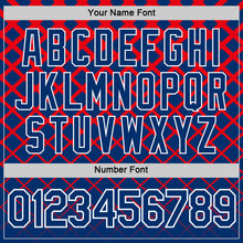 Load image into Gallery viewer, Custom US Navy Blue White-Red Croatia Geometric Performance T-Shirt