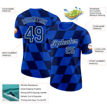 Load image into Gallery viewer, Custom Blue US Navy Blue White-Navy Croatia Plaid Performance T-Shirt