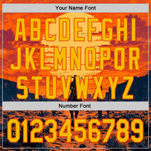 Load image into Gallery viewer, Custom Orange Yellow Texas Cowboy Sunset Southwest Landscape City Edition Authentic Baseball Jersey