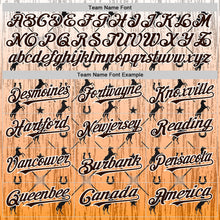 Load image into Gallery viewer, Custom Orange Brown-White Texas Horseshoe Cowboy City Edition Authentic Baseball Jersey
