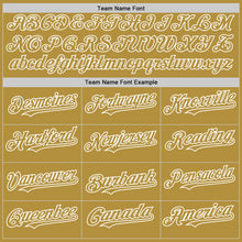 Load image into Gallery viewer, Custom White Black Pinstripe Old Gold Texas City Edition Authentic Baseball Jersey