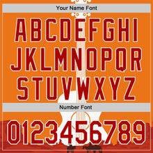 Load image into Gallery viewer, Custom Orange Red-White Texas Sunset Southwest Landscape Guitar City Edition Authentic Baseball Jersey