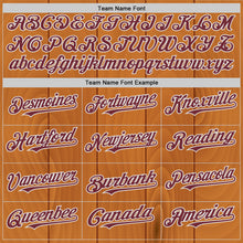 Загрузить изображение в средство просмотра галереи, Custom Brown Burgundy-White Texas Cowboy City Edition Authentic Baseball Jersey