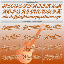 Load image into Gallery viewer, Custom White Texas Orange Texas Guitar City Edition Authentic Baseball Jersey