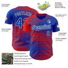 Загрузить изображение в средство просмотра галереи, Custom Thunder Blue Red-White Texas Flag Stripe City Edition Authentic Baseball Jersey