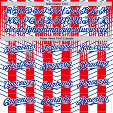 Загрузить изображение в средство просмотра галереи, Custom Red Thunder Blue-White Texas Flag Stripe City Edition Authentic Baseball Jersey