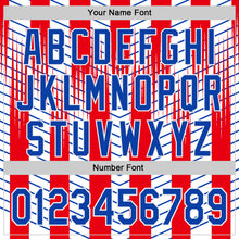Загрузить изображение в средство просмотра галереи, Custom Red Thunder Blue-White Texas Flag Stripe City Edition Authentic Baseball Jersey
