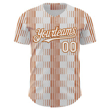 Load image into Gallery viewer, Custom White Texas Orange Texas Flag Stripe City Edition Authentic Baseball Jersey