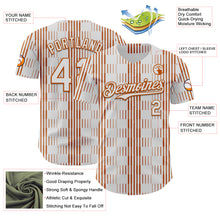Load image into Gallery viewer, Custom White Texas Orange Texas Flag Stripe City Edition Authentic Baseball Jersey