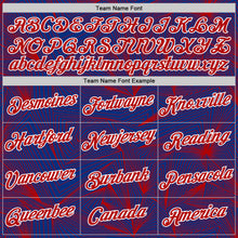 Charger l'image dans la galerie, Custom Royal Red-White France Geometric Performance T-Shirt