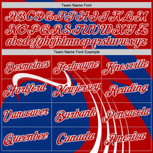 Charger l'image dans la galerie, Custom Royal Red-White France Lines Performance T-Shirt