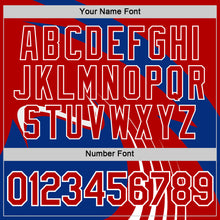 Charger l'image dans la galerie, Custom Royal Red-White France Lines Performance T-Shirt