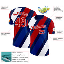 Charger l'image dans la galerie, Custom Navy Red White-Royal France Performance T-Shirt