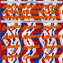 Charger l'image dans la galerie, Custom Royal Red Gold-White France Fluid Performance T-Shirt