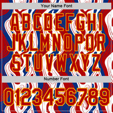 Charger l'image dans la galerie, Custom Royal Red Gold-White France Fluid Performance T-Shirt