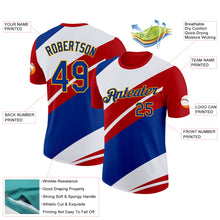 Charger l'image dans la galerie, Custom Red Royal Gold-White France Performance T-Shirt