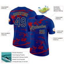 Charger l'image dans la galerie, Custom Royal Gold-Red France Liquid Performance T-Shirt