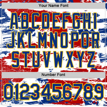 Charger l'image dans la galerie, Custom White Royal Gold-Red France Grunge Performance T-Shirt