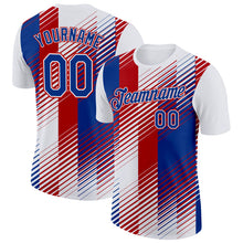 Charger l'image dans la galerie, Custom White Royal-Red France Gradient Performance T-Shirt