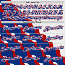 Charger l'image dans la galerie, Custom White Royal-Red France Fluid Performance T-Shirt