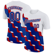 Charger l'image dans la galerie, Custom White Royal-Red France Fluid Performance T-Shirt