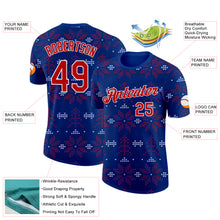 Charger l'image dans la galerie, Custom Royal Red-White Norway Snow Performance T-Shirt