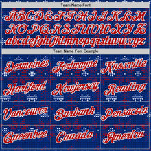 Charger l'image dans la galerie, Custom Royal Red-White Norway Snow Performance T-Shirt