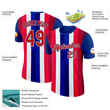 Charger l'image dans la galerie, Custom Royal Red White-Blue Norway Performance T-Shirt
