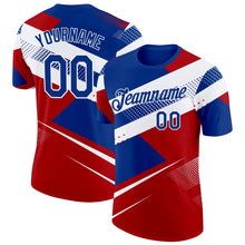 Charger l'image dans la galerie, Custom Royal White-Red Norway Performance T-Shirt