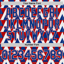 Charger l'image dans la galerie, Custom Royal White-Red Norway Geometric Performance T-Shirt