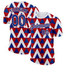 Charger l'image dans la galerie, Custom Royal White-Red Norway Geometric Performance T-Shirt