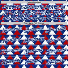 Charger l'image dans la galerie, Custom Royal White-Red Norway Geometric Performance T-Shirt