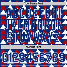 Charger l'image dans la galerie, Custom Royal White-Red Norway Geometric Performance T-Shirt